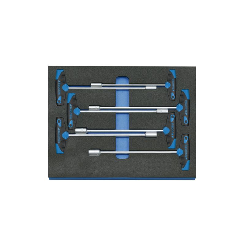 GEDORE Steckschlüssel-Satz in Check-Tool-Modul, 7-teilig 2005 CT2-2133 T