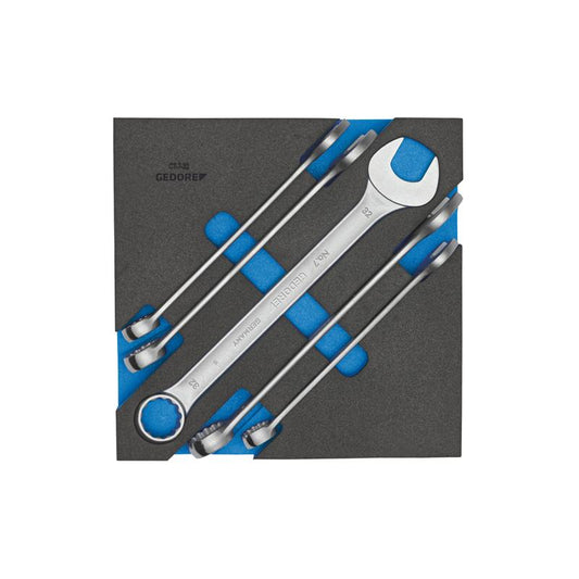 GEDORE Ring-Maulschlüssel-Satz in Check-Tool-Modul 1500 CT2-7-32