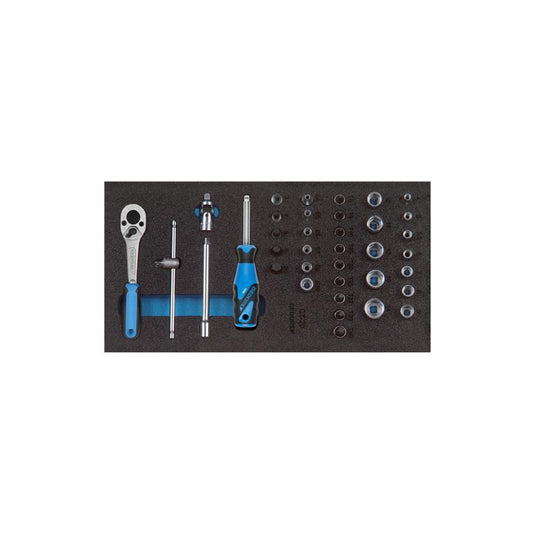 GEDORE Steckschlüssel-Sortiment 1/4" in Check-Tool-Modul 1500 CT1-20