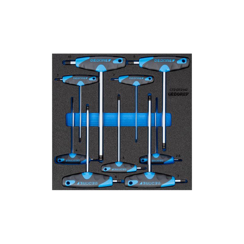 GEDORE Winkelschraubendreher-Satz in Check-Tool-Modul 1500 CT2-DT 2142