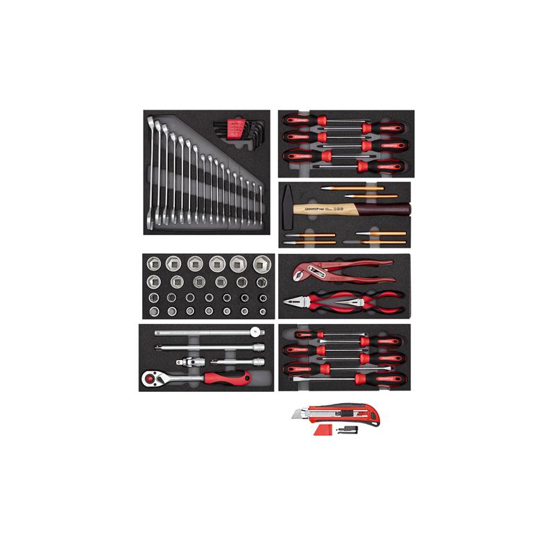 GEDORE Werkzeugsatz 8x CT-Module + Cutter 81-teilig R21010000