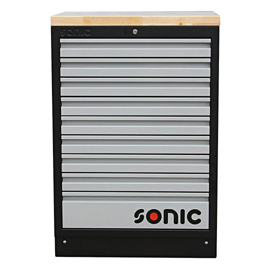 Sonic MSS 674mm Schrank mit Holz-Arbeitsplatte