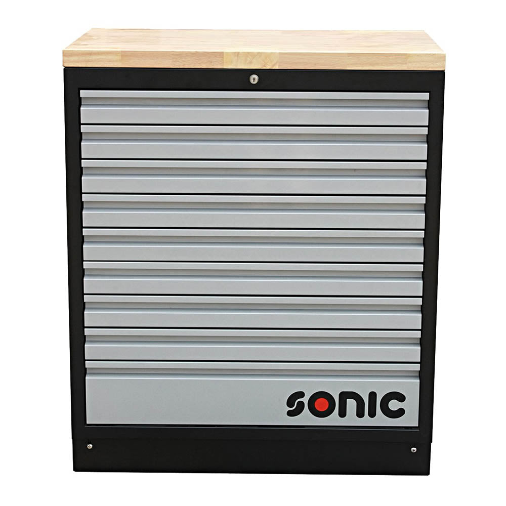 Sonic MSS 845mm Schrank mit Holz-Arbeitsplatte