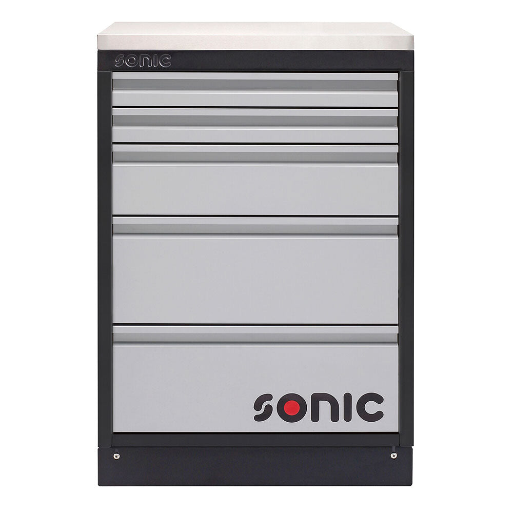 Sonic MSS 674mm Schrank mit Edelstahl-Arbeitsplatte