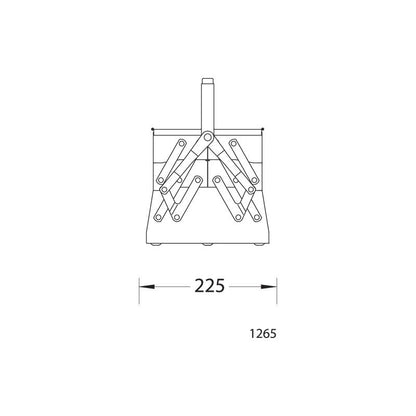 GEDORE Werkzeugkasten, leer, 5 Fächer, 210x420x225 mm 1265 L