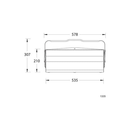 GEDORE Werkzeugkasten, leer, 5 Fächer, 210x535x225 mm 1335 L