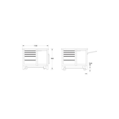 GEDORE Rollwerkbank 1505