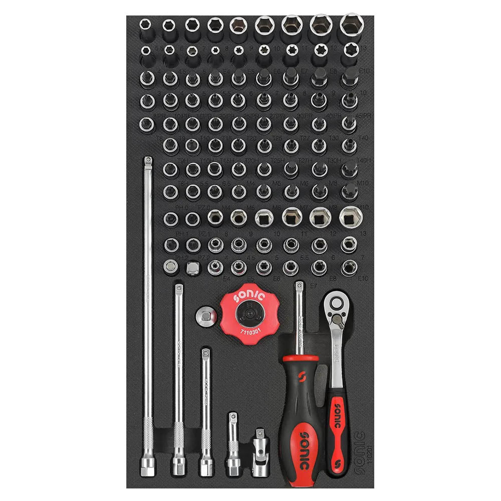 Sonic Schaumeinlage 1/3 SFS 1/4" Biteinsatz-Satz 102-teilig